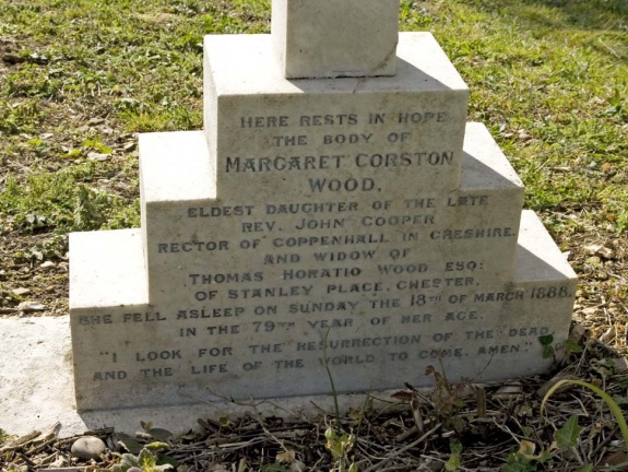 WOOD Margaret Corston inscription